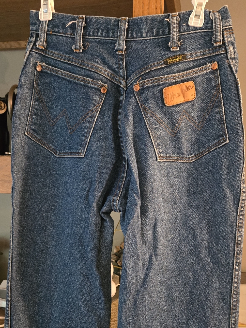 Wrangler Dark Blue Straight-Leg Jeans